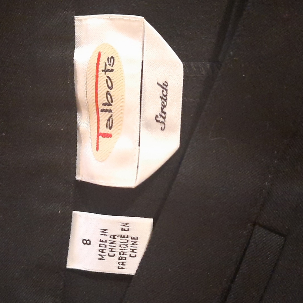 Talbots stretch black pencil skirt sz 8 *T - Picture 4 of 5